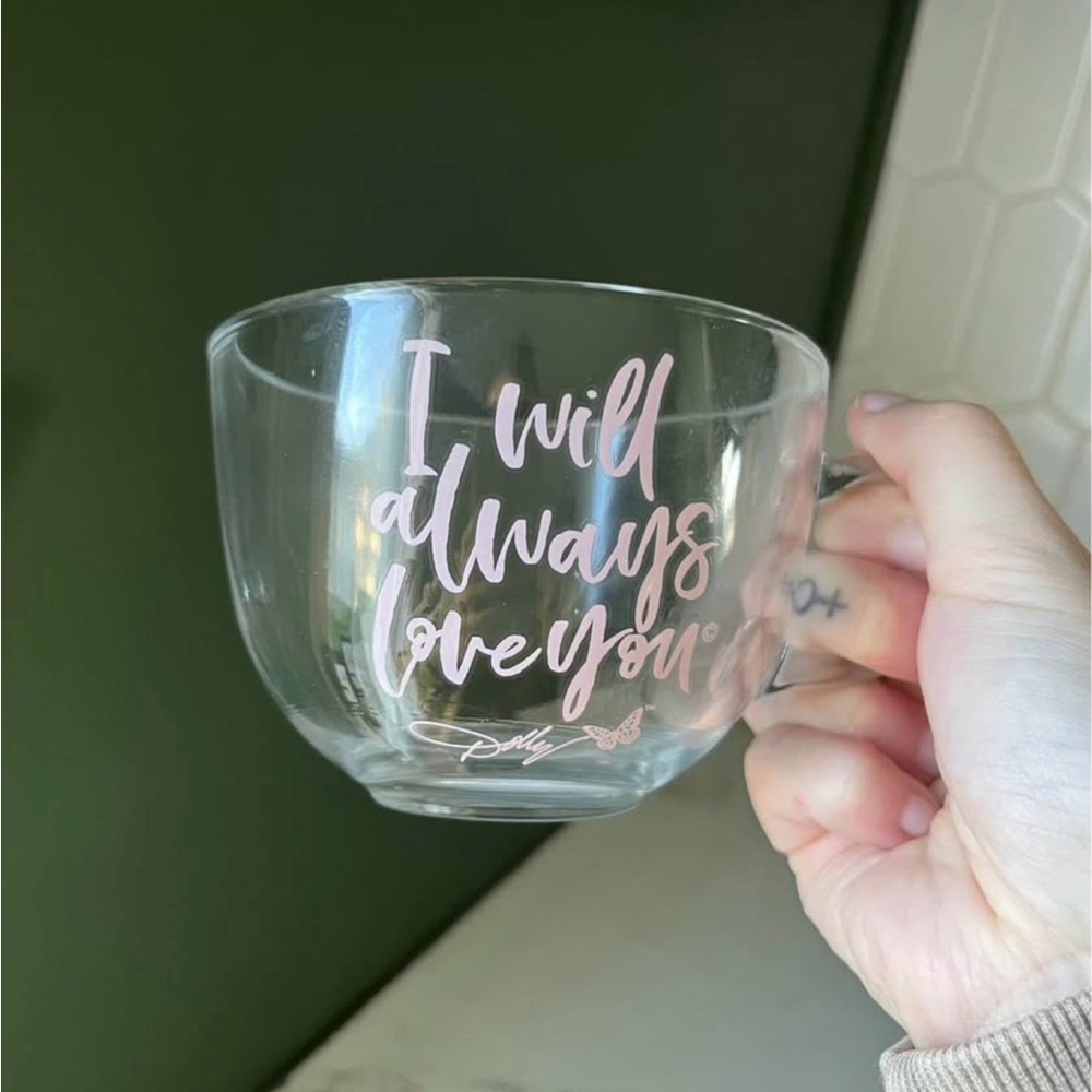Dolly Parton Clear Glass Mug - Picture 2 of 2